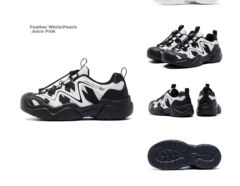 361° Kids Sports Shoes 2026 Spring Boys and Girls Lightweight Rebound Outdoor Casual Running Shoes White Size 37 16