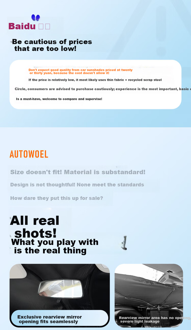 AUTOWOEL Ideal Auto Sunshade L7 L6 L8 L9 Car Window Sunshade Curtain ONE Interior Sun Protection Heat Insulation Front Windshield Cover 1