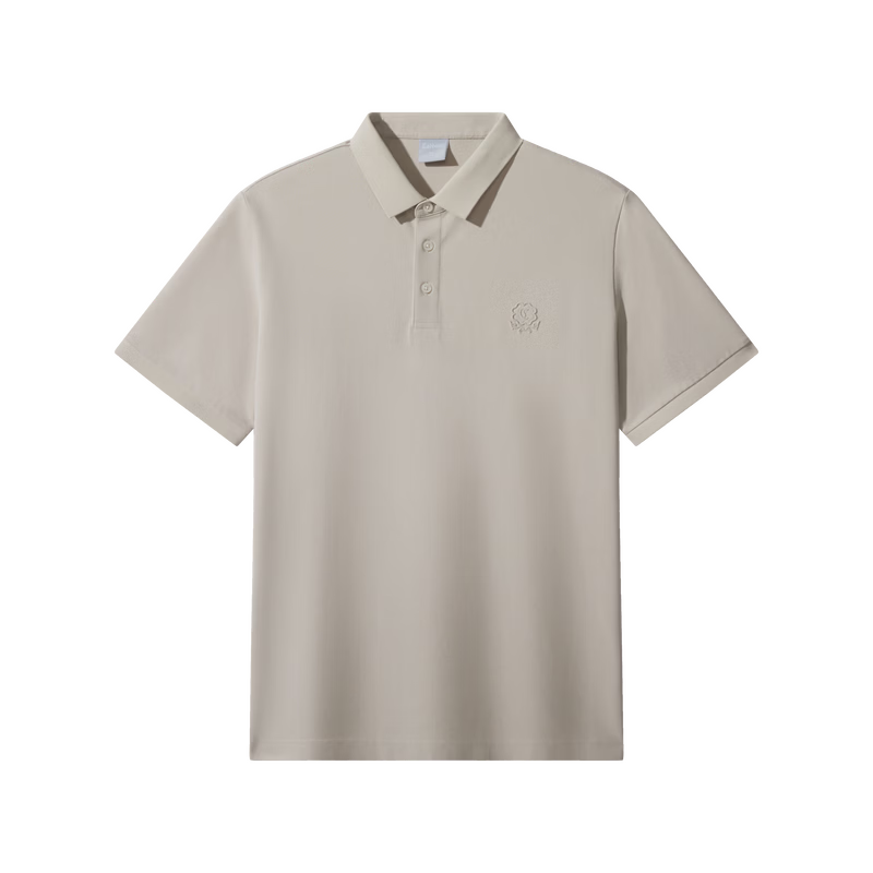 CABBEEN Ice Oxygen Cool Bead Polo Shirt Men Water-Soluble Embroidered Galloping Horse Totem 2026 Spring Summer Short Sleeve Breathable Polo Shirt