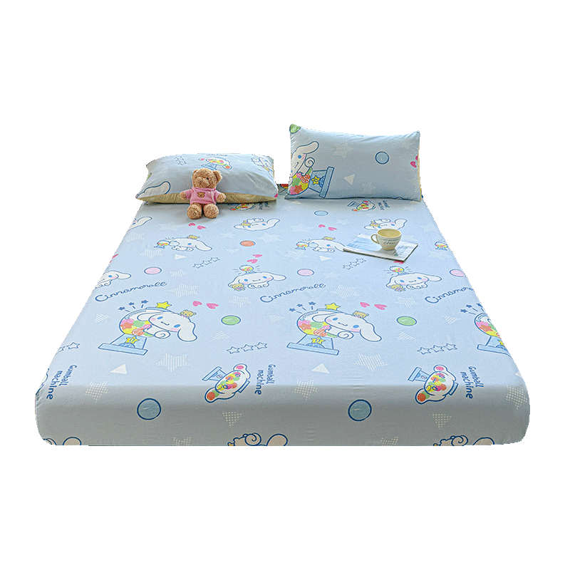 MINISO 100% Cotton Fitted Sheet 1.5x2m Full Cotton Mattress Cover Protector