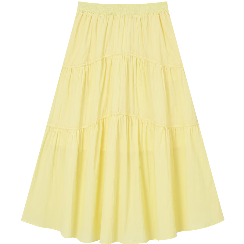 Demana Romantic Story Summer Lightweight Elastic Waist Three-Layer Cake Skirt Loose Slim High-End Women's Skirt