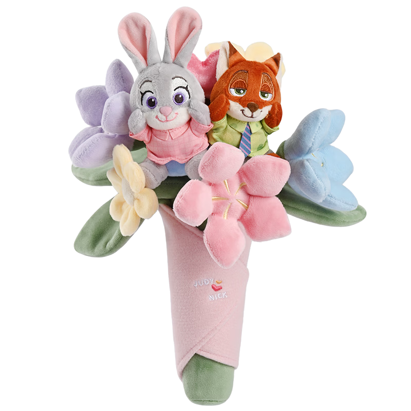 Disney Zootopia Judy Hopps Doll Bouquet, Wedding Gift, Bridal Bouquet, Valentine's Day And Birthday Present for Wome