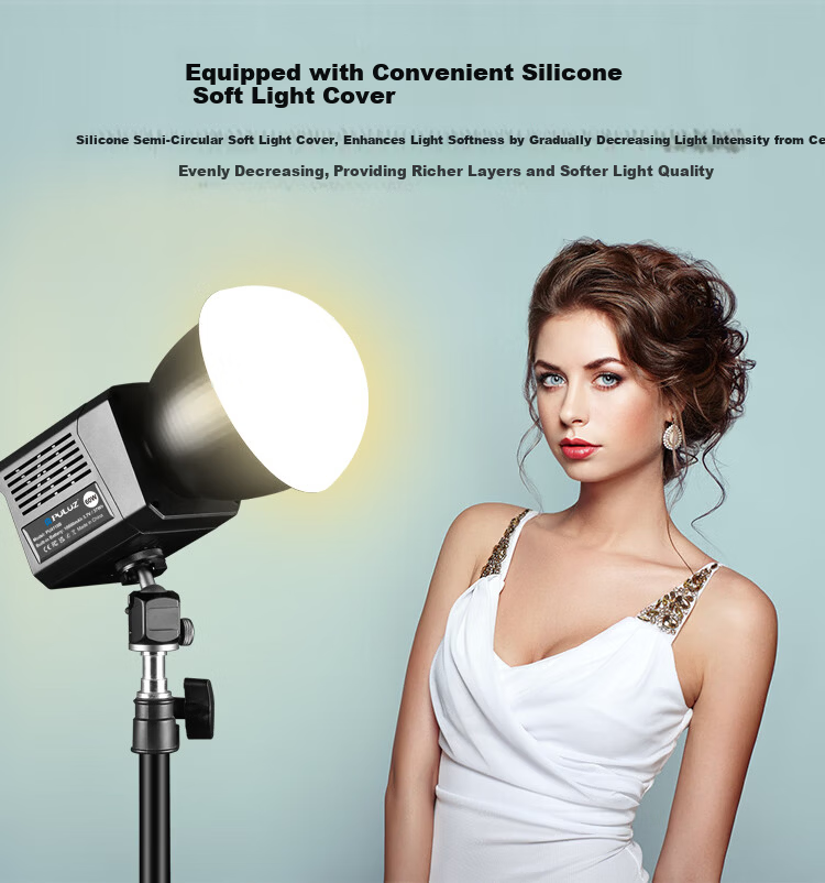 Pangniu 60W COB Handheld Photography Live Streaming Light Vlog Video Recording Bi-color Fill Light PU4119B Live Streaming Photography Light 10