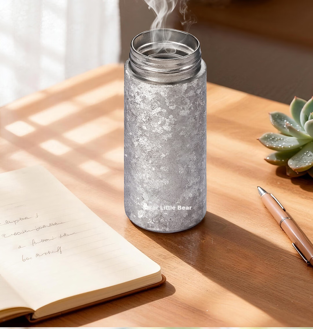 Bear Pure Titanium Insulated Lightweight Portable Water Bottle Starry Sparkle Tea Cup Small Capacity Premium Business Titanium Travel Mug Gift for Women's Day 9