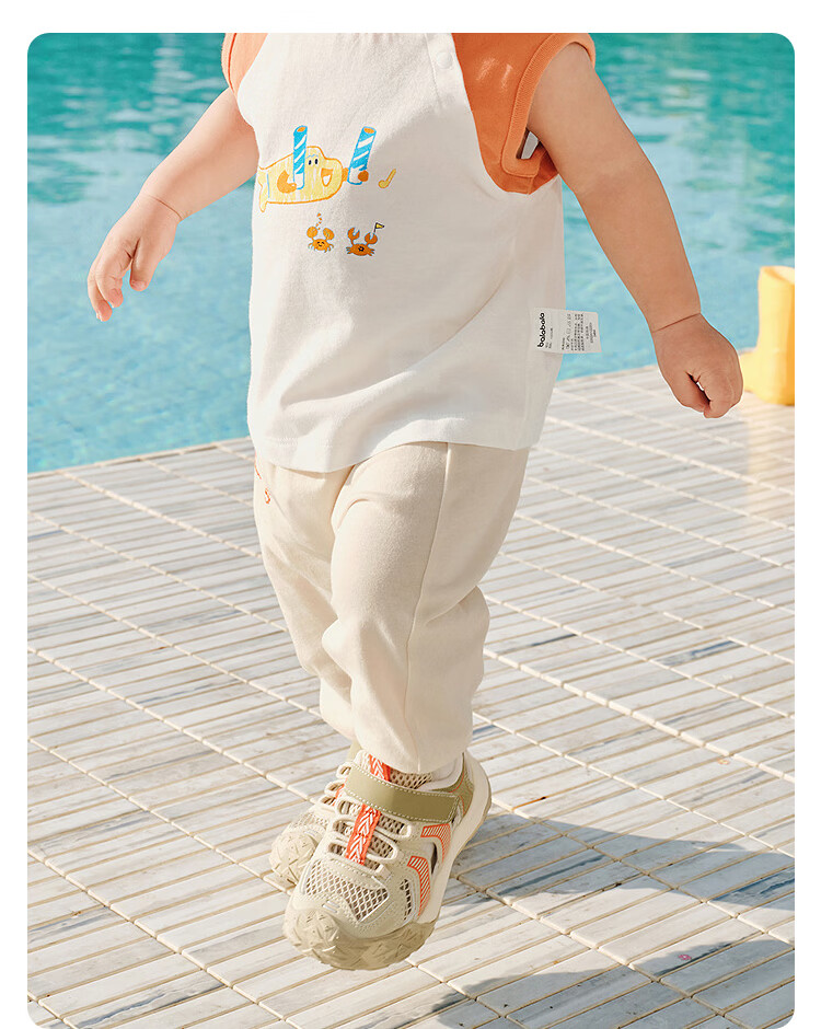 Balabala Kids Pants Boys Girls 2026 New Spring Autumn Baby Warm Casual Sports Cartoon Trendy Pants 37