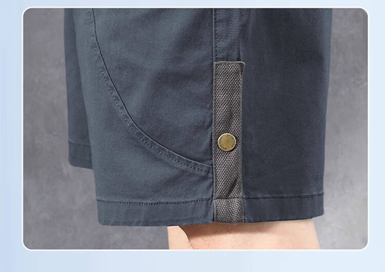 JEEP Men's Summer Loose Fit Dark Gray Cargo Shorts, Size M 10