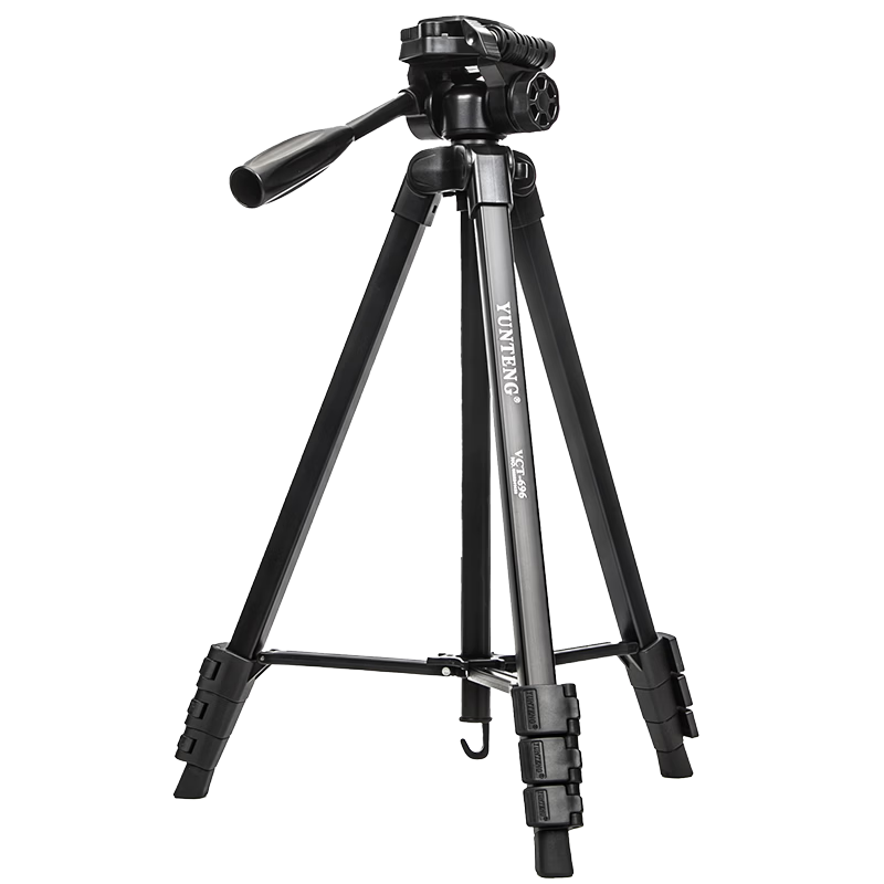 YUNTENG 696 Portable Tripod 1.8m 3D Hydraulic Head DSLR Mirrorless Camera Phone Camcorder Live Streaming Stand Outdoor Travel Photography Compatible with Canon Sony