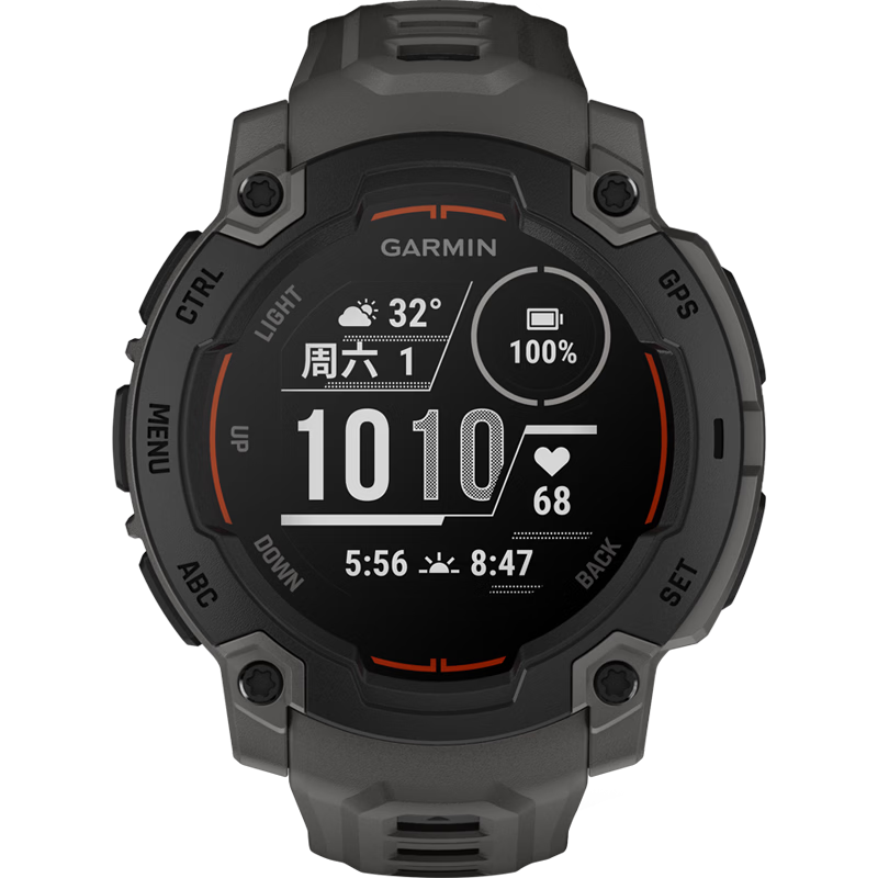 GARMIN Instinct E Graphite Gray - 45mm Outdoor Sports Smartwatch with Multi-Frequency Multi-Satellite Running Cycling Hiking