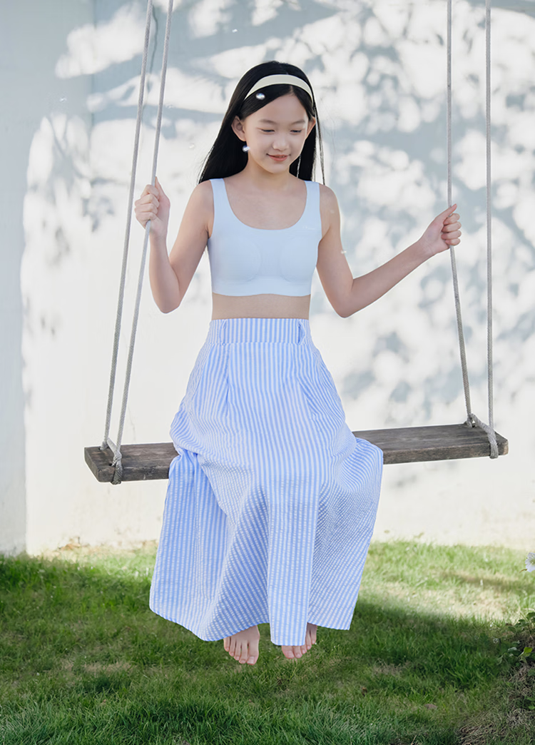 Like uu [Recommended by Zhu Dan] Xiaoliangfeng Girls' Developmental Vest Seamless Youth Bra Summer Thin Style 21
