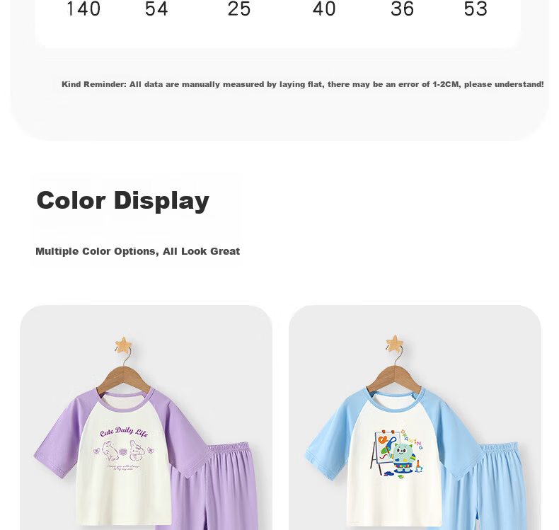 Badi Badi Pure Cotton Baby Toddler Children's Mid Sleeve Homewear Set Short Sleeve Shorts Pajama Set Air Conditioning Clothes Yellow 100 10