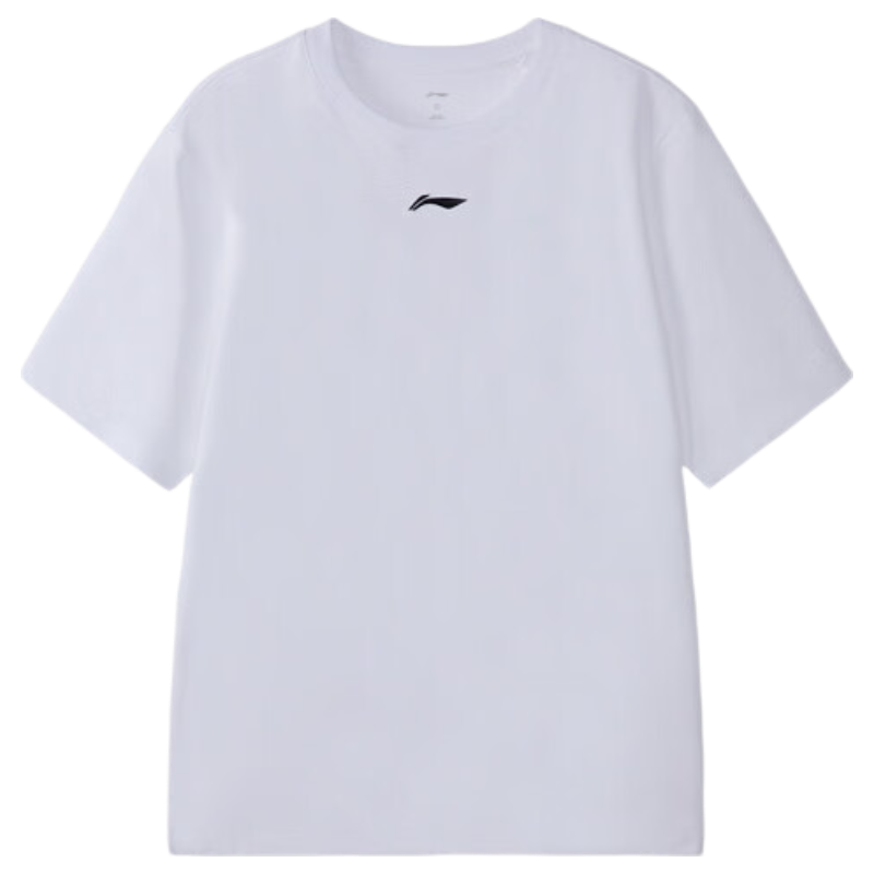 LI-NING Men's Lightweight Breathable Summer Sports Short Sleeve Loose Casual T-Shirt