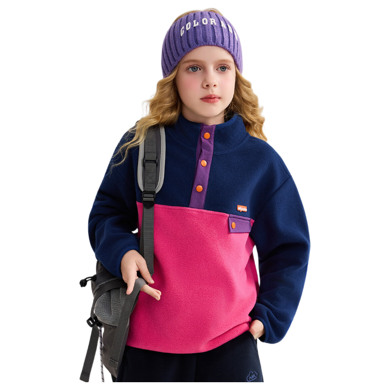 ASK JUNIOR Children's Clothing, Kids' Sweatshirt Autumn Wear, Big Kids Durable Fleece Jacket, Boys And Girls Fleece Sweatshirt, Gray, Size 160