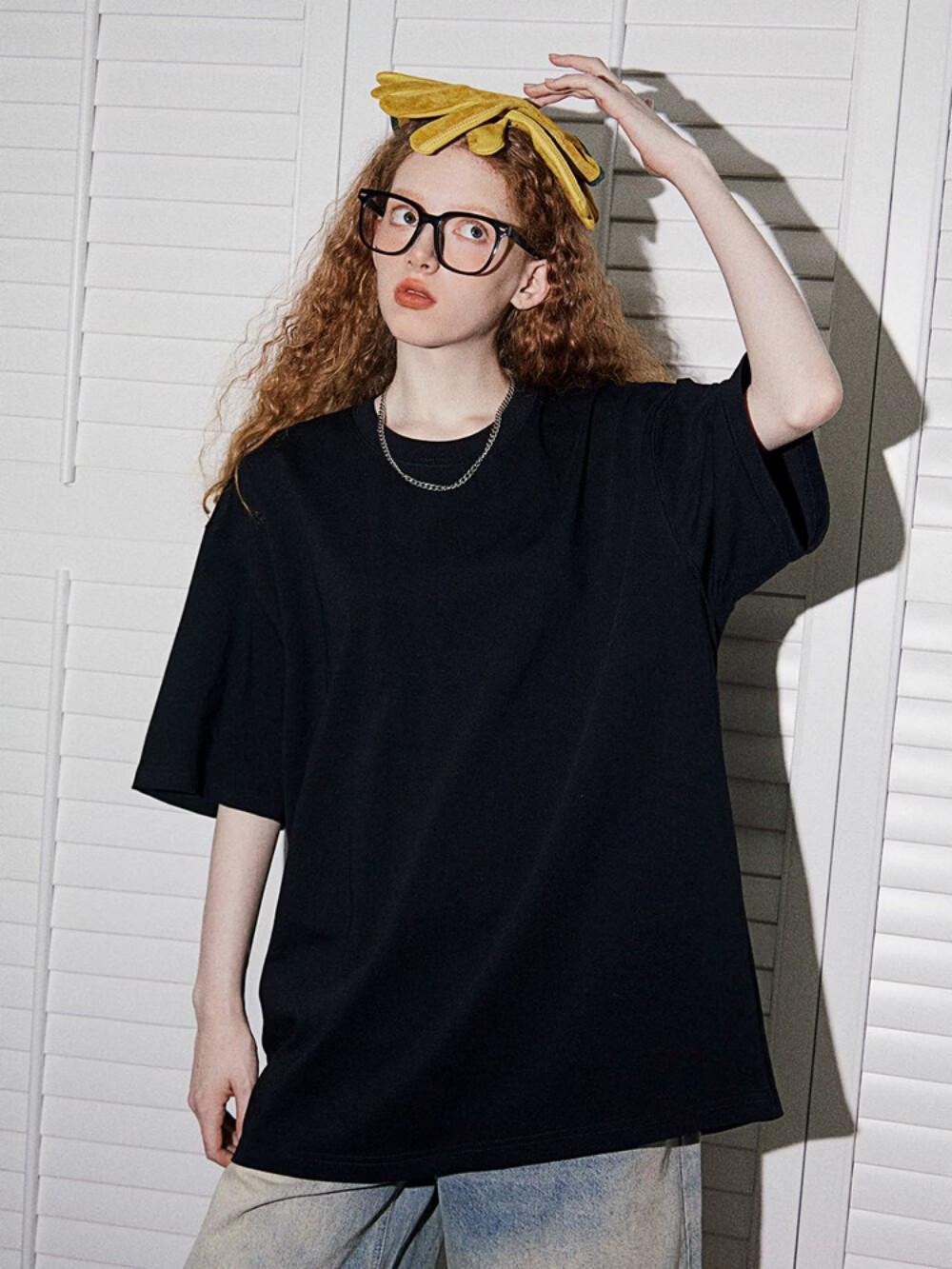 ICH MODE 300G Heavyweight American Style Casual Short Sleeve T-Shirt Women Pure Cotton White Summer Crew Neck Half Sleeve Top White XL 8