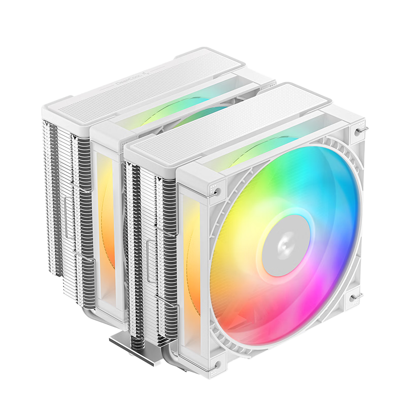 DEEPCOOL White Frost Tower ARGB CPU Air Cooler for AMD / Upgraded Tower / ARGB Fan / Precision Nickel-Plated Copper Base / AMD Platform Exclusive