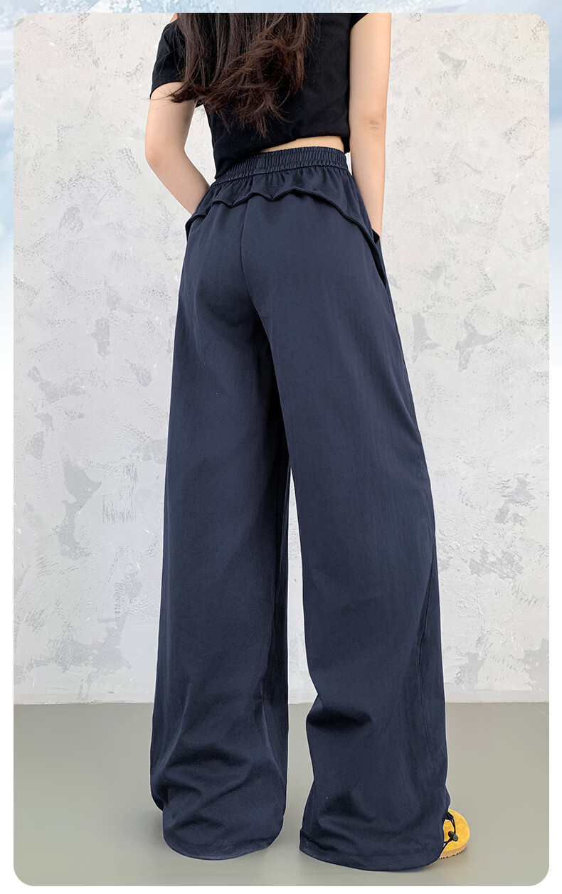 LangSha Quick-Dry Cargo Pants for Women, Spring And Summer Lightweight Style, 2026 Latest Straight-Leg Casual Versatile Wide-Leg Two-Way Tactical Sports Pants 2