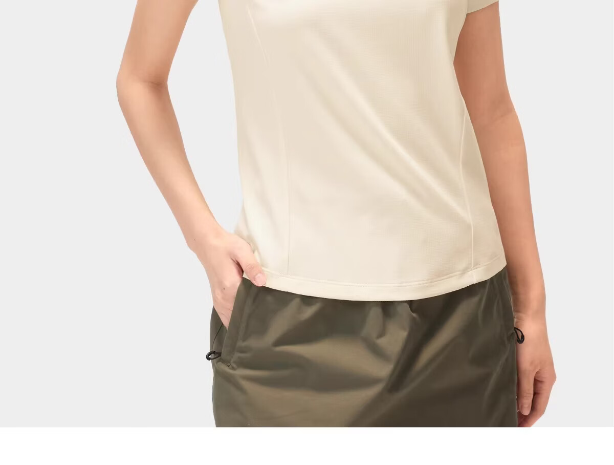 CAMEL [Toray Fabric] Outdoor Quick-Dry T-Shirt Women 2026 Spring Summer Short Sleeve Stretch Breathable Sweat-Absorbing Sports Top Men 8090 16
