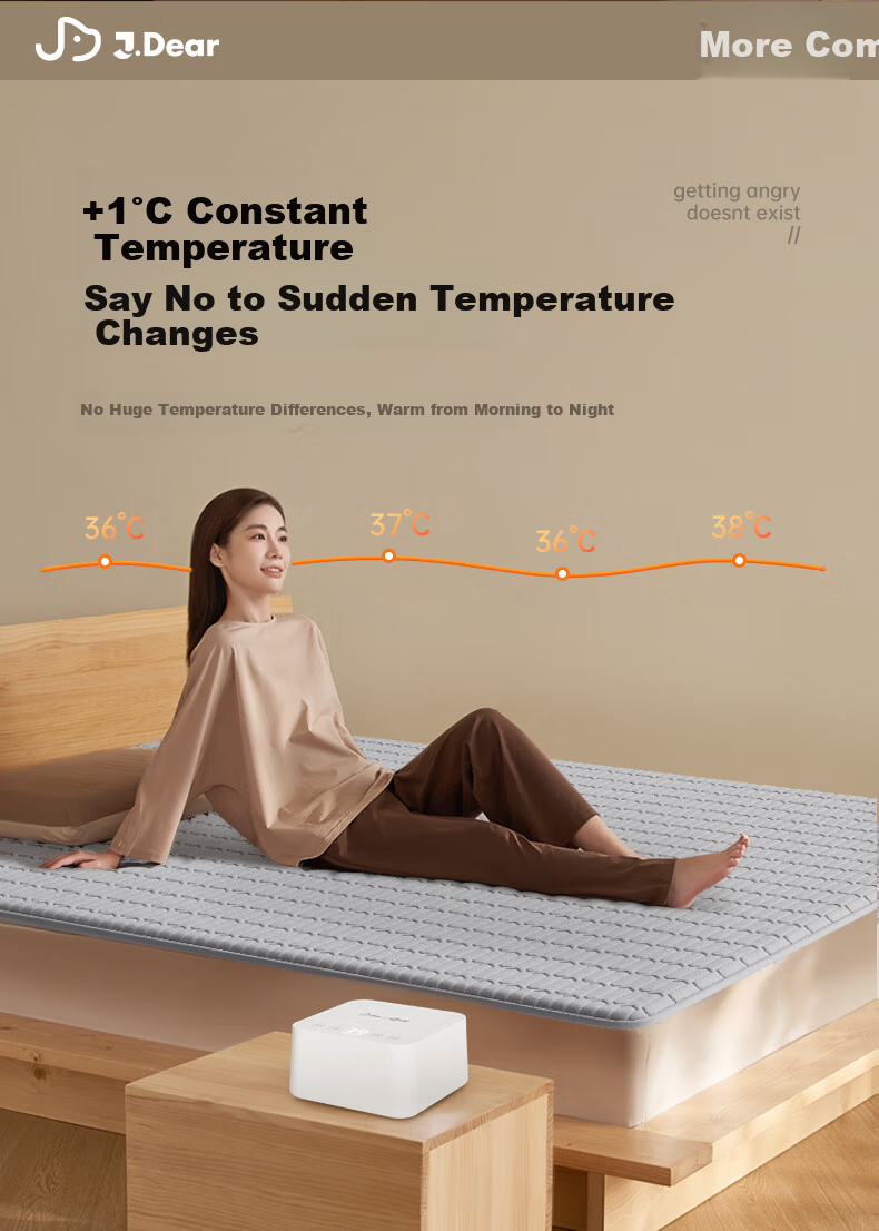 Huanding x JDear JD.com Co-branded High-Temperature Power-Off Warm Spring Double Water Heating Blanket 1.8*2.0m 11