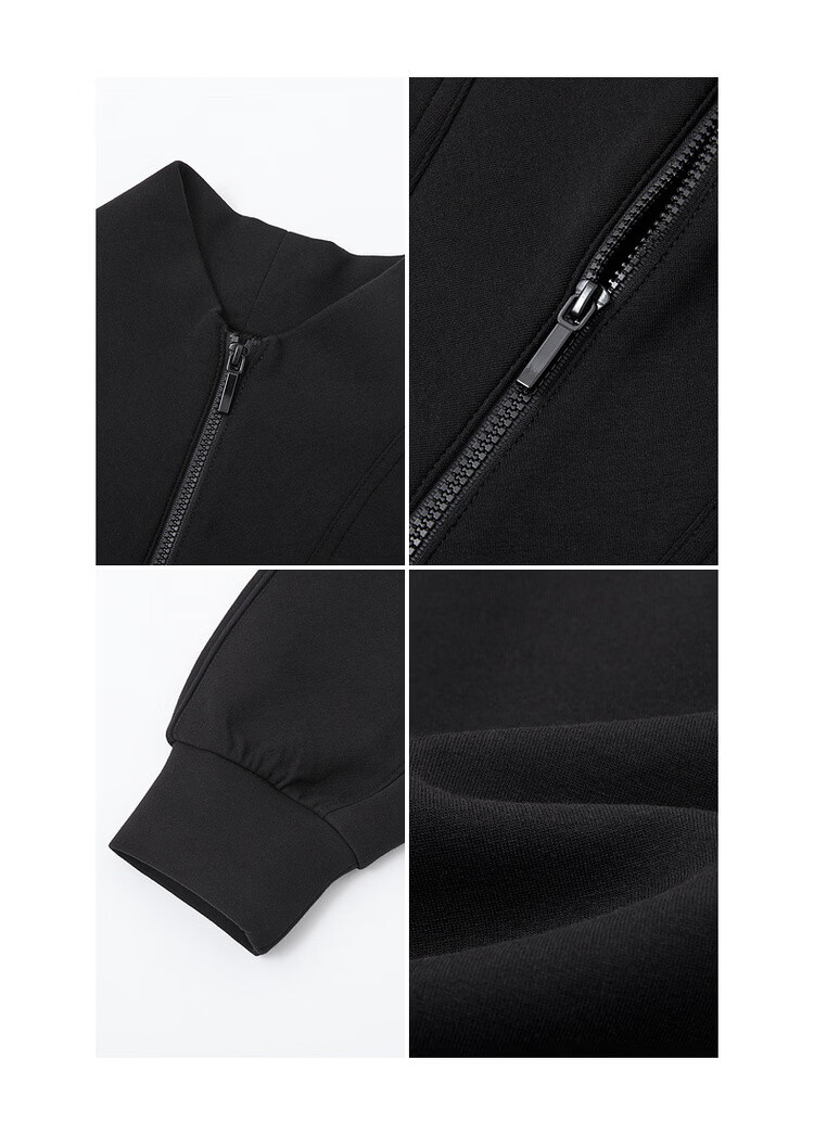 MT Spring Sports Casual 350G Air Layer Half-Zip Loose Sweatshirt for Women with Reversible Collar 20
