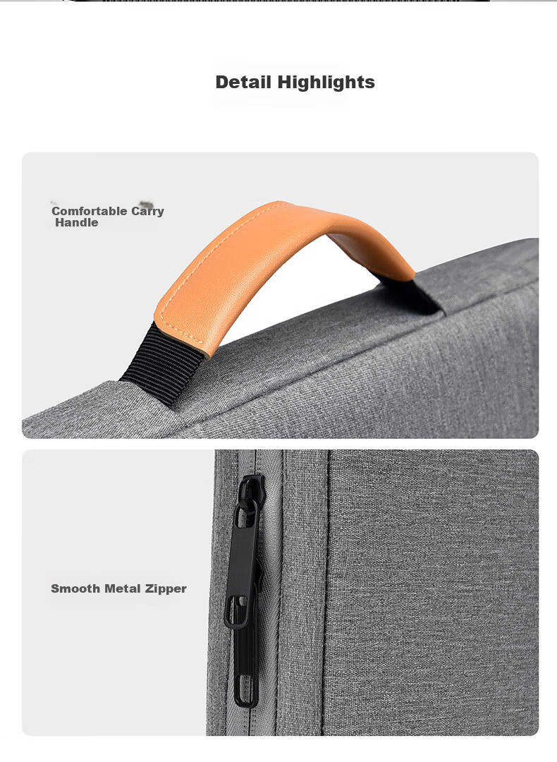 WOMT Laptop Bag 13/13.3 Inch Handheld Sleeve Case for Apple Huawei Xiaomi Unisex Protective Cover 13