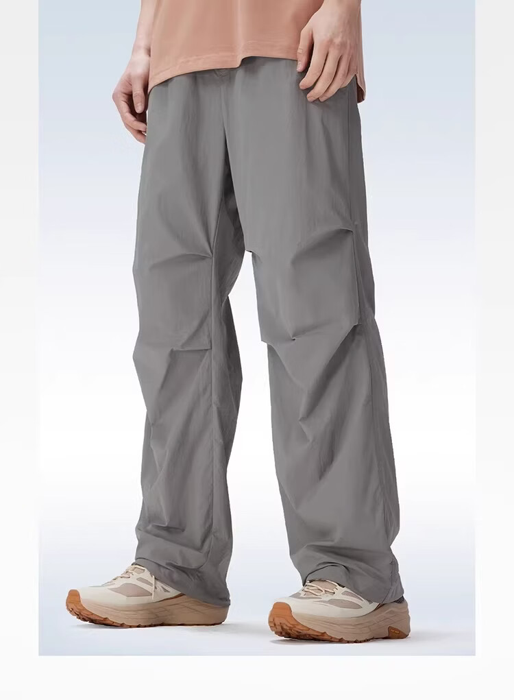 CAMEL [Wang Junkai's Choice] Outdoor Quick-Dry Pants, Spring And Summer Cool Breathable Sun Protection Wide-Leg Trousers, Hiking Paratrooper Pants 23