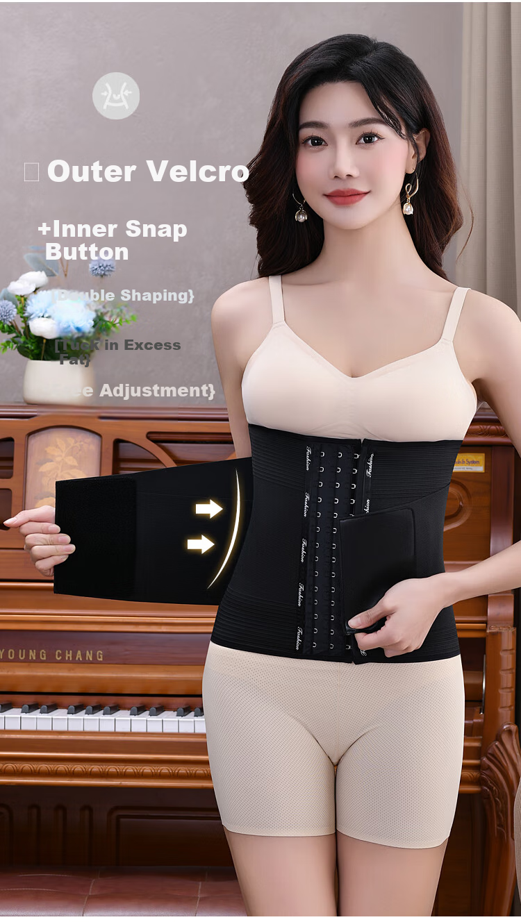 GRACEWELL Women's Waist Shaping Belt Postpartum Body Shaper Strong Tummy Control Slimming Waist Trainer Corset Waist Cincher Abdomen Shaper 2