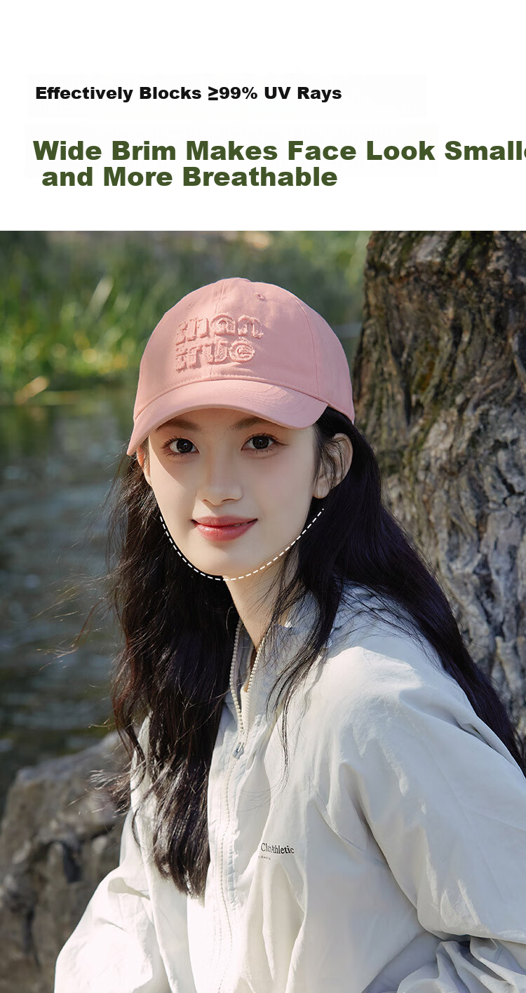 Zhenxiang Women's Baseball Cap Spring Autumn Sun Protection UV Shield Cotton Sun Hat Y878 2