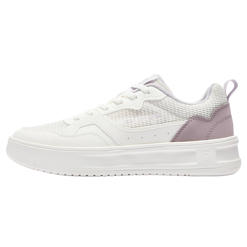 361° Women's Classic White Shoes for Autumn School Season Casual Board Shoes 682536622-1