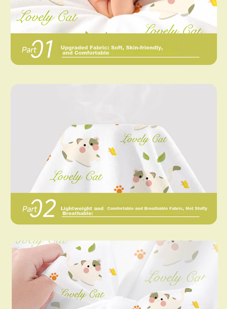 Qihaiqiu Disposable 4-Piece Bedding Set Thickened Sheet and Duvet Cover Portable Double Hotel Travel Business Use [Little Green Rabbit] 11