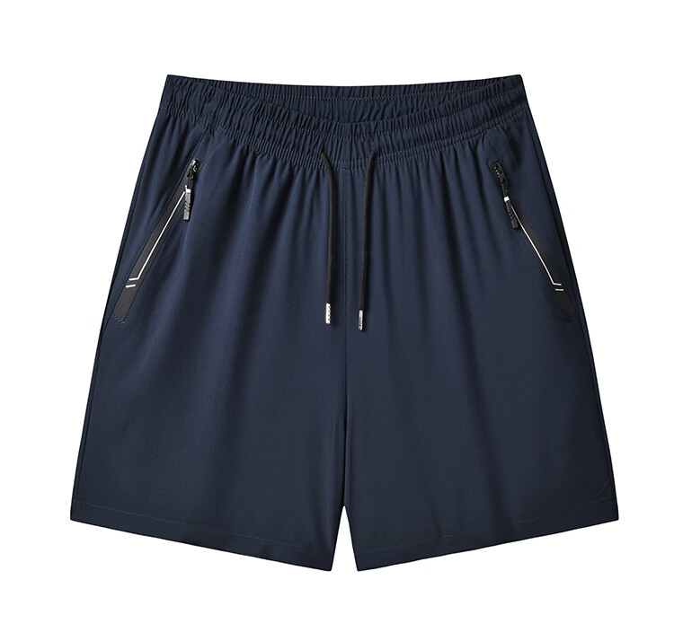 GENIOLAMODE Men's Summer Ice Silk Cool Fashion Casual Five-Point Shorts Loose Fit Youth Versatile Summer Pants 4