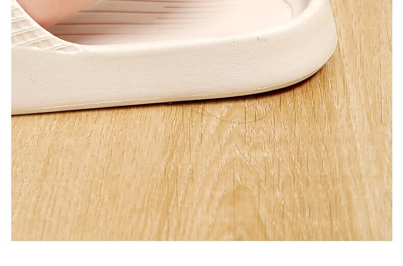 Qiumuxi Non-Slip Slippers Men Indoor Home Bathroom Soft Thick Sole Silent Couple Caramel 44-45 5
