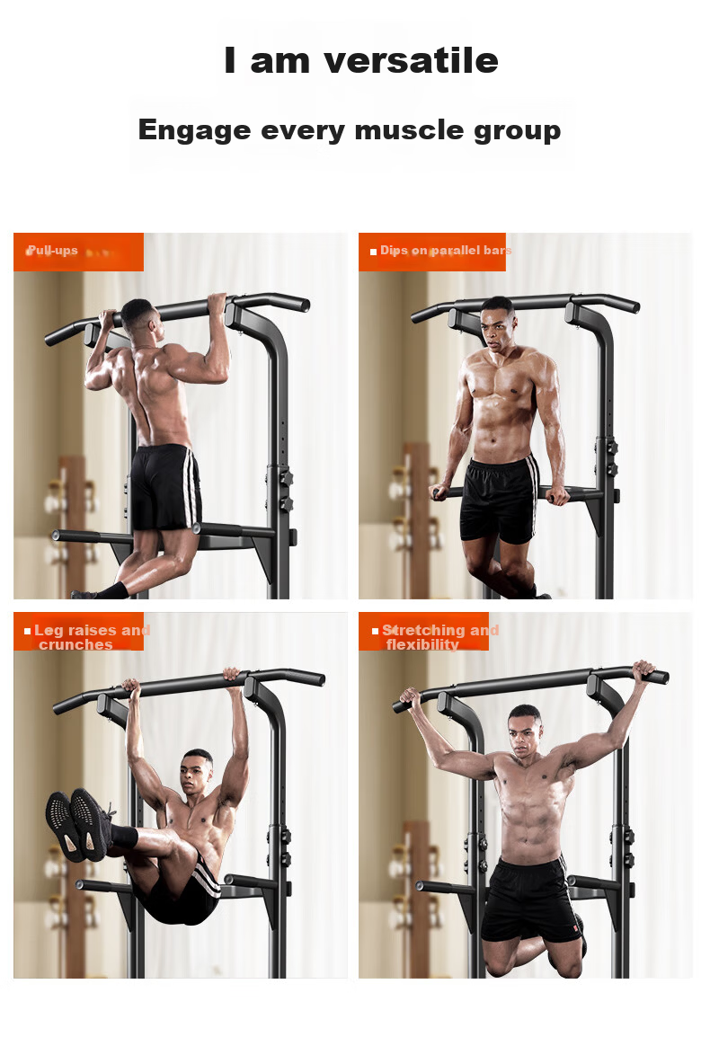 MIKING Home Pull-Up Bar Indoor Multifunctional Single and Double Bars Stretching Fitness Equipment for Men and Women 10