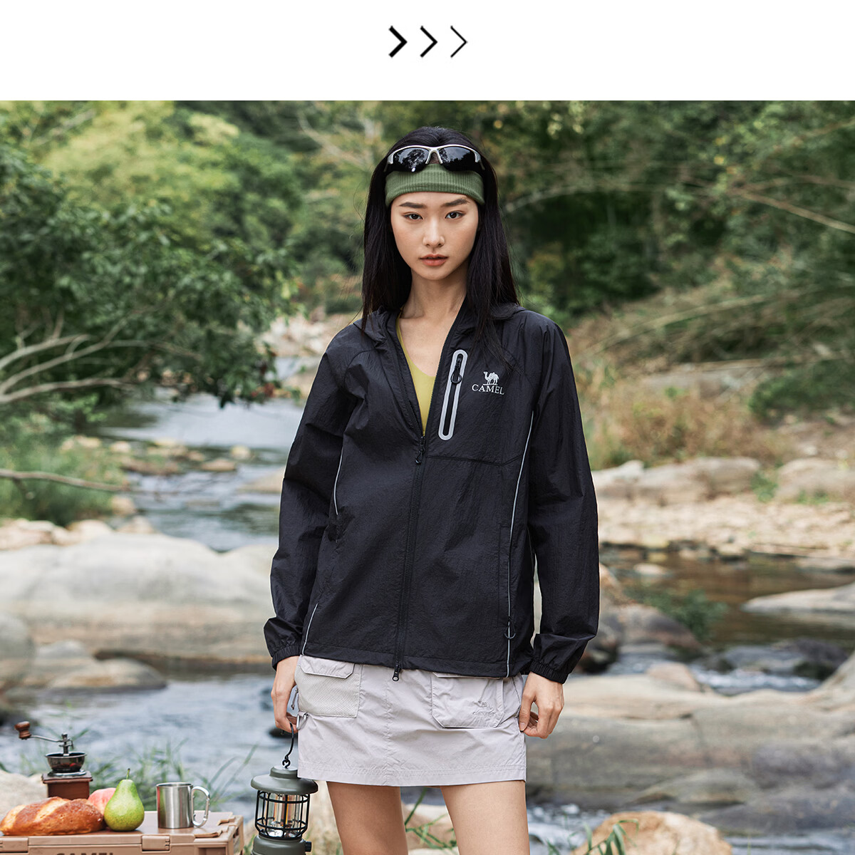 Camel Iceberg Sunscreen Jacket Pro Wang Junkai Edition Cooling Waterproof UV Protection Lightweight Skin Jacket M35BK07069 33
