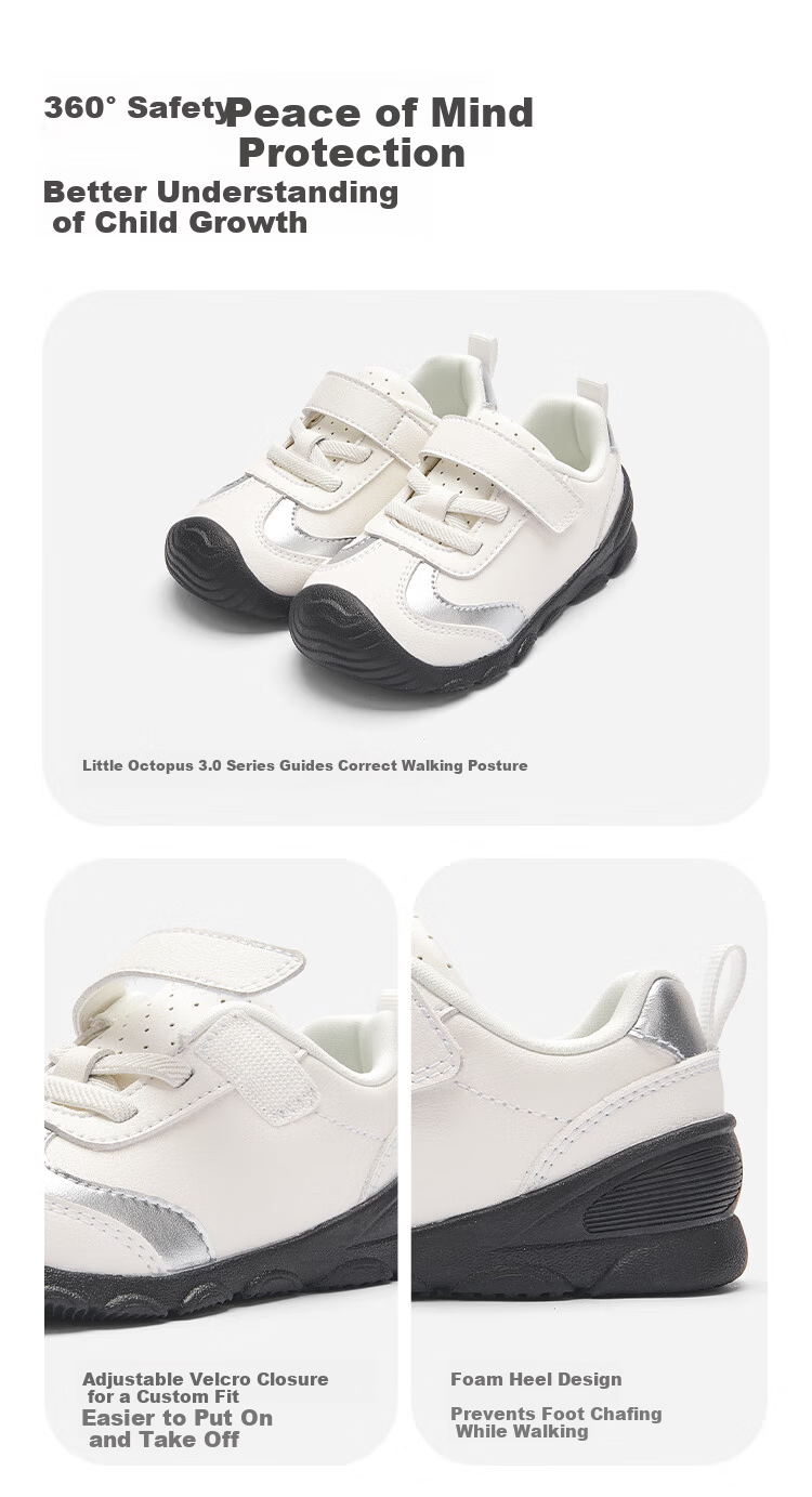 Balabala Baby Toddler Walking Shoes Kids Boys Girls Spring Autumn Non-slip Colorblock Shoes 6