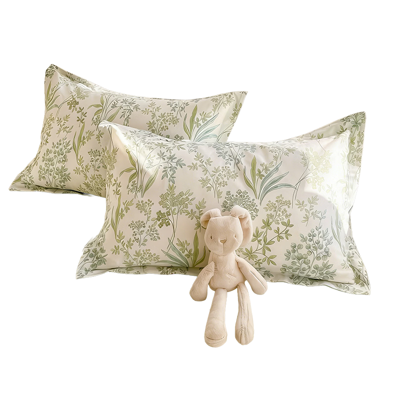 MUJI 100% Cotton Pillowcase Set of 2 Home Use Cotton Pillow Covers 48cm x 74cm