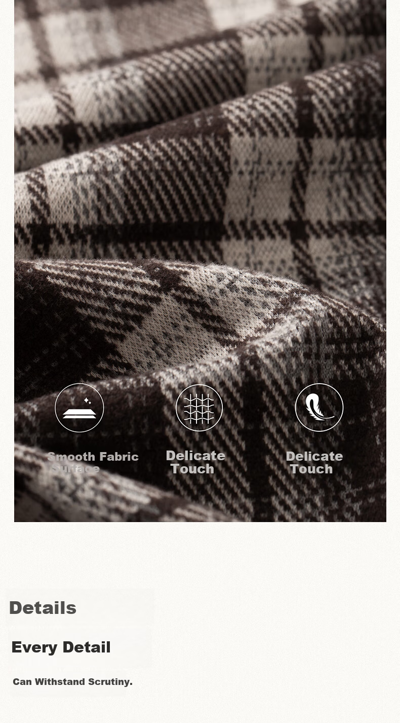 BOPRUIEY Vintage Plaid Irregular Women's Skirt 2025 New Autumn Winter A-Line Casual Mid-Length Skirt 12