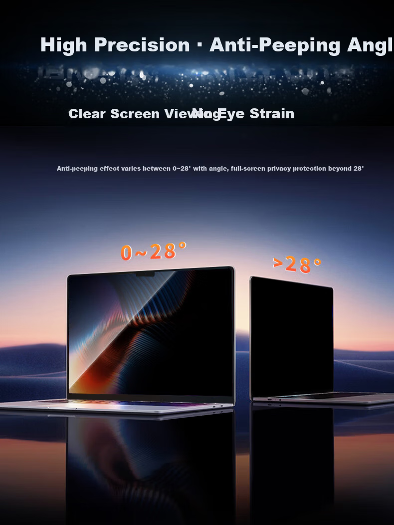 Mryc Magnetic Privacy Screen Protector for MacBook Pro/Air 13.3-inch Laptop Anti-Spy Film Scratch-Resistant Privacy Filter 7