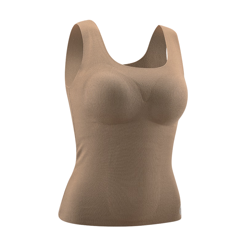 MiiOW Red New Year Thermal Underwear for Women, Warm Vest with Chest Pads, Suitable for Wedding and Festive Wear