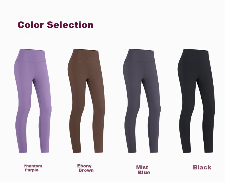 VFU Leap Running High-Elastic Quick-Dry 9/10 Length Women's High-Waist Hip-Lifting Yoga Pants Fitness Set Ebony Brown M 20