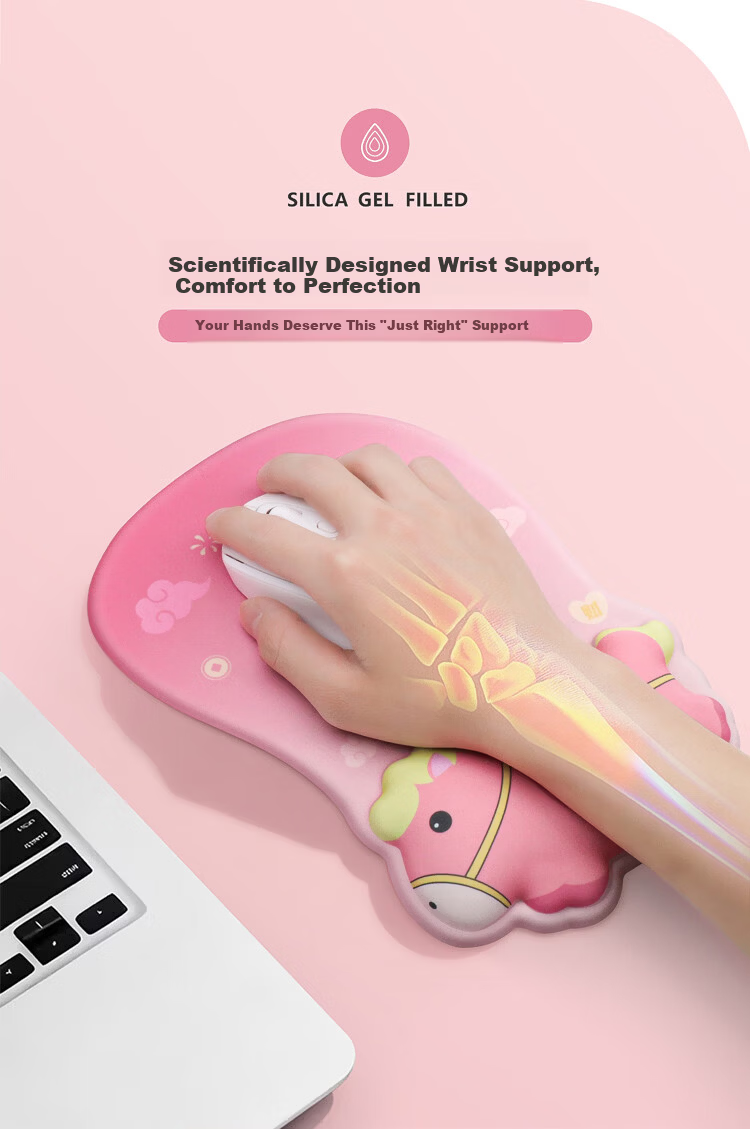 KPTE "Instant Wealth" Ergonomic Wrist Support Mouse Pad Wrist Rest Silicone Non-Slip Wrist Protector for Women 7