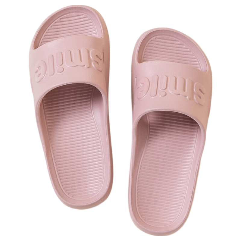 Jiayi Slippers for Men And Women, Summer Home Shoes, Thick-Soled Soft And Bouncy Sandals, Bathroom Slippers, Bean Paste Pink, Size 38-39, JY2002