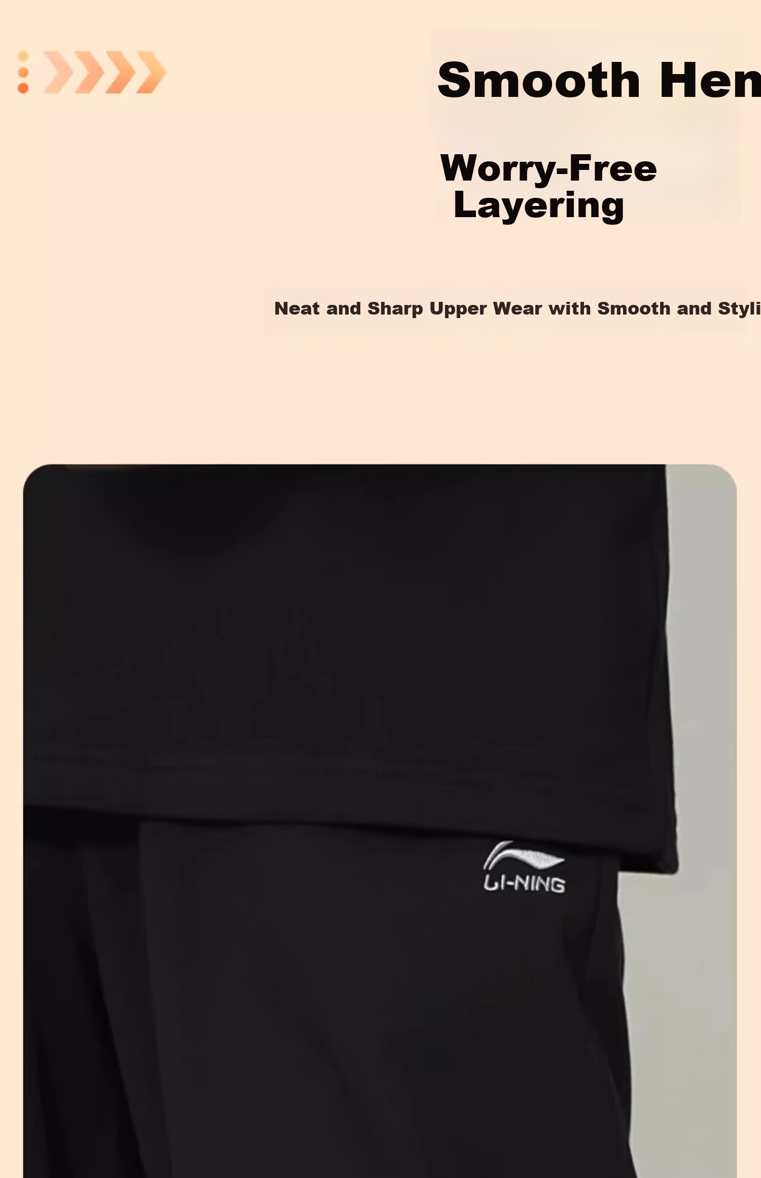 Li-Ning Men's Hoodie Long Sleeve T-Shirt Spring Autumn Winter Base Layer Running Sports Top Crew Neck Casual Plus Size Pullover 15