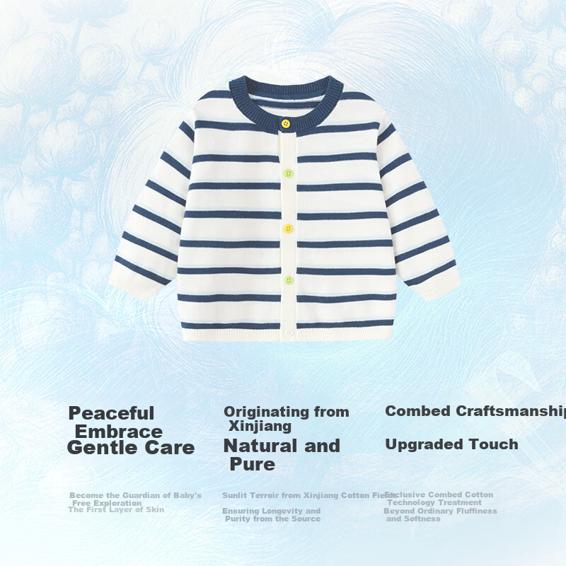 Balabala Kids Sweater Children's Knitwear Boys Girls 2026 New Spring Autumn Soft Skin-friendly Cardigan Pullover