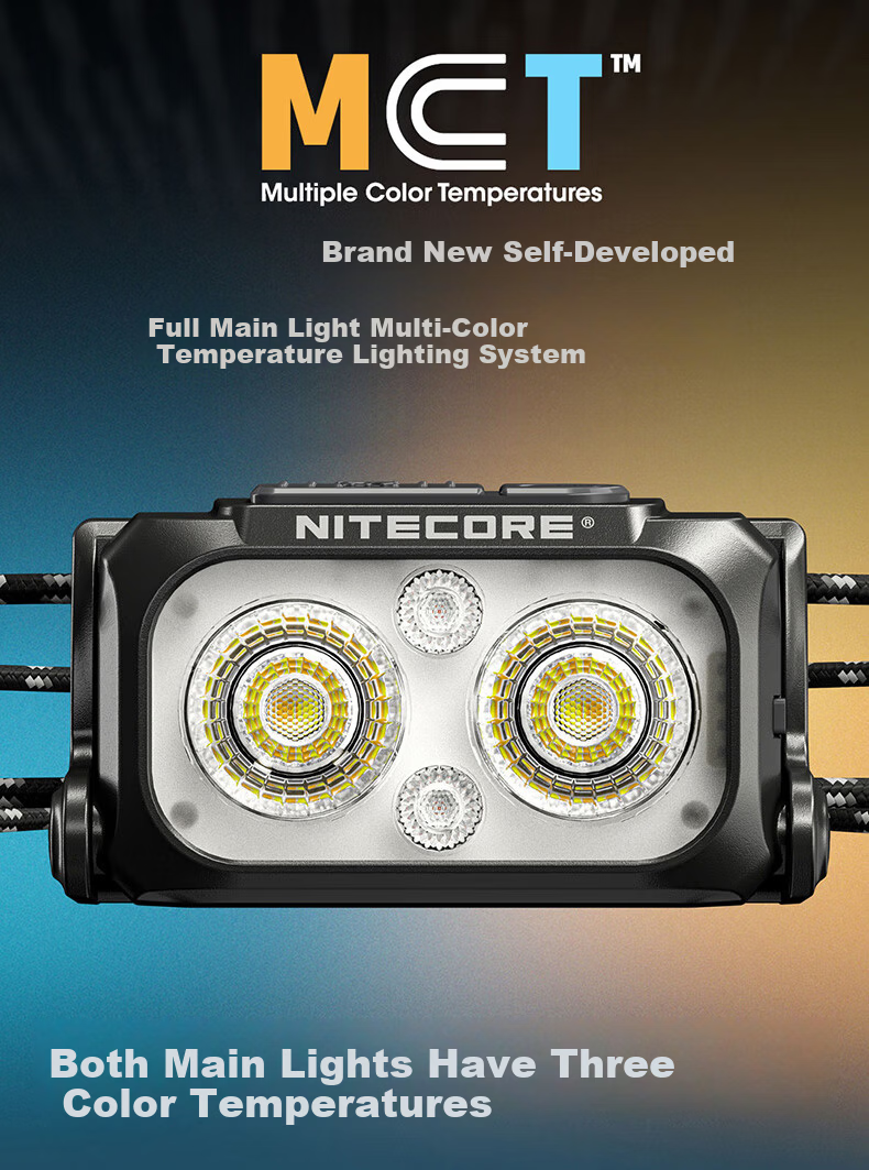 NITECORE NU25 MCT UL Triple Light Headlamp Rechargeable Lightweight Outdoor Hiking Trail Running Night Climbing 3