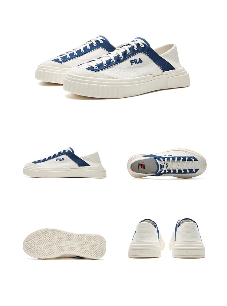 FILA Official LOOP 1S Men's Terraced Canvas Mesh Colorful Casual Sports Breathable Lightweight Shoes 44