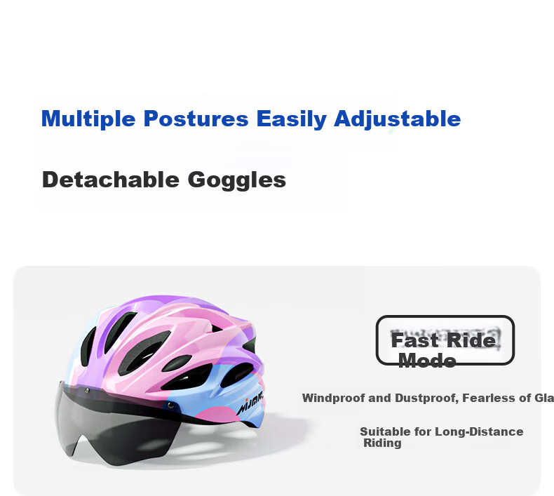 Kids Balance Bike Helmet with Goggles Professional Riding Skateboarding Ice Skating Protective Set for Boys and Girls 17
