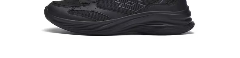 LOTTO Men's Running Shoes Autumn Leather Water-Repellent Casual Jogging Sports Shoes Float Rock Gray Size 41 10