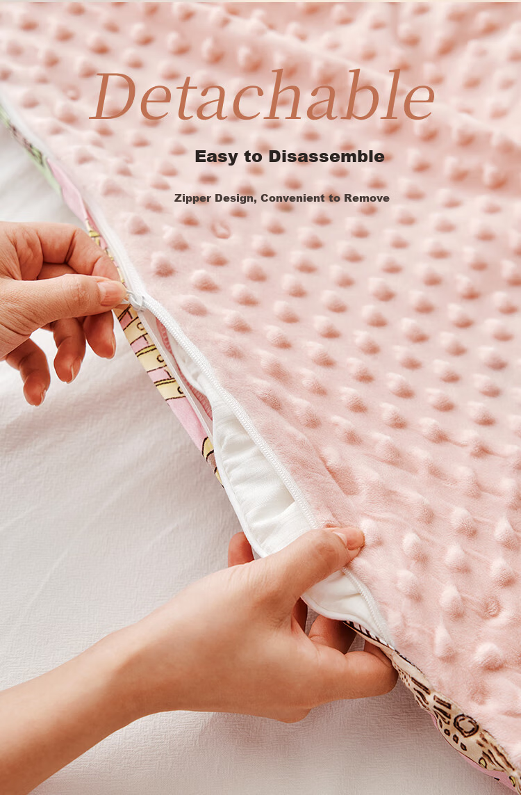 YEEHOO A-Class Baby and Child Cotton Comfort Bean Velvet Blanket Double-Sided Detachable Quilt Cover Play Town 100*120cm 10