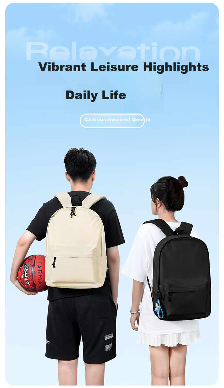 Biyoumei Large Capacity Fashion Backpack Casual Travel Laptop Bag School Backpack for High School, College, and Middle School Students Unisex 3