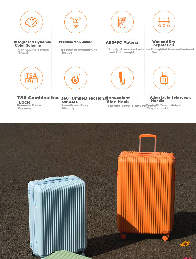 Diplomat Large Capacity Travel Luggage Women's Trolley Suitcase TC-928 Energetic Orange 28 Inch 2