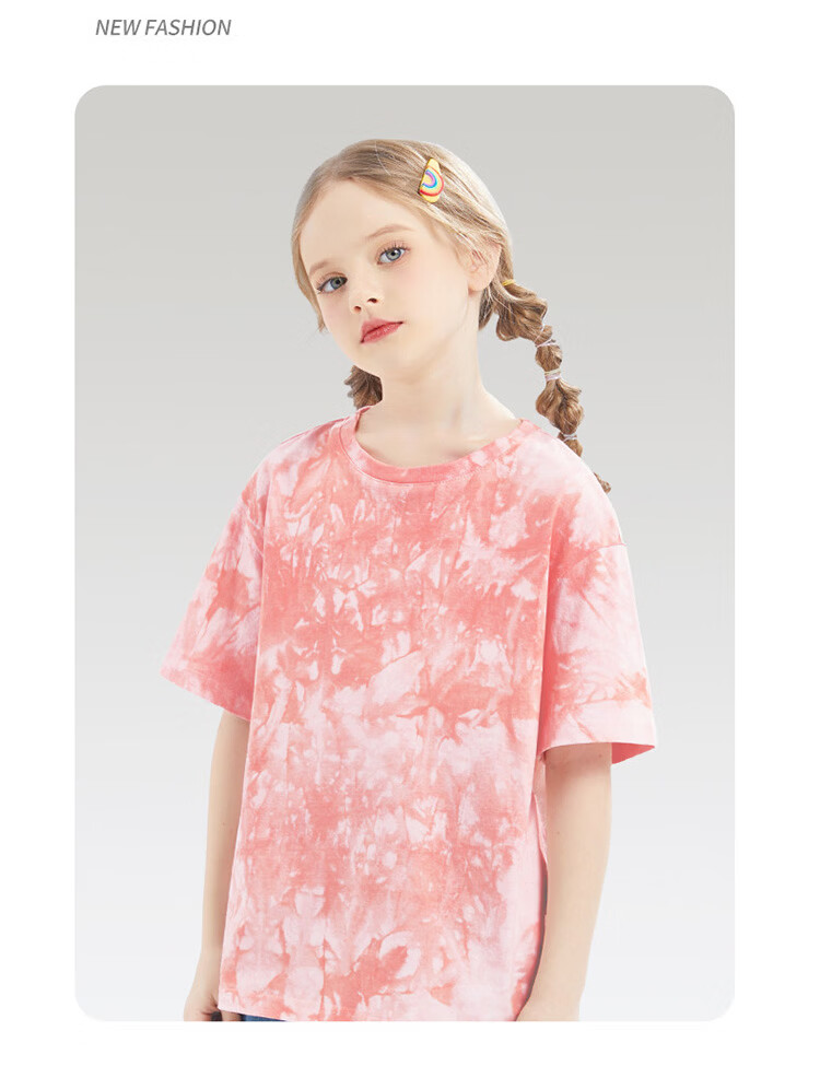 BOBDOG Girls Summer Outfit 2026 New Stylish Cotton Short Sleeve Top and Denim Jeans Set Blue+Blue 140 14